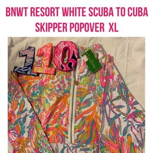 bnwt lilly pulitzer scuba to cuba popover